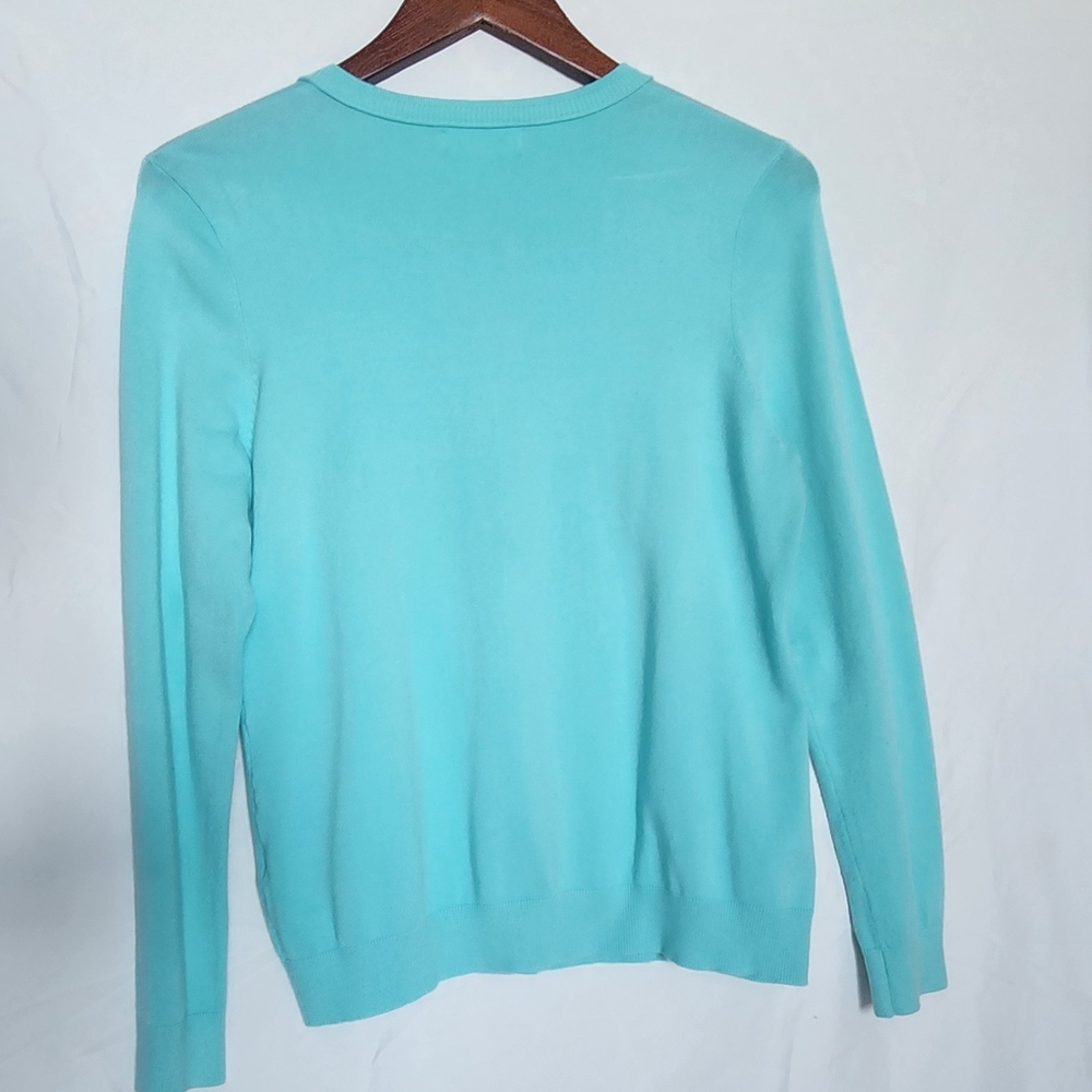 Calvin Klein Women's Turquoise Cardigan - Picture 2 of 3